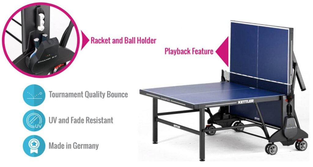 Kettler Champ Table Dimensions & Play