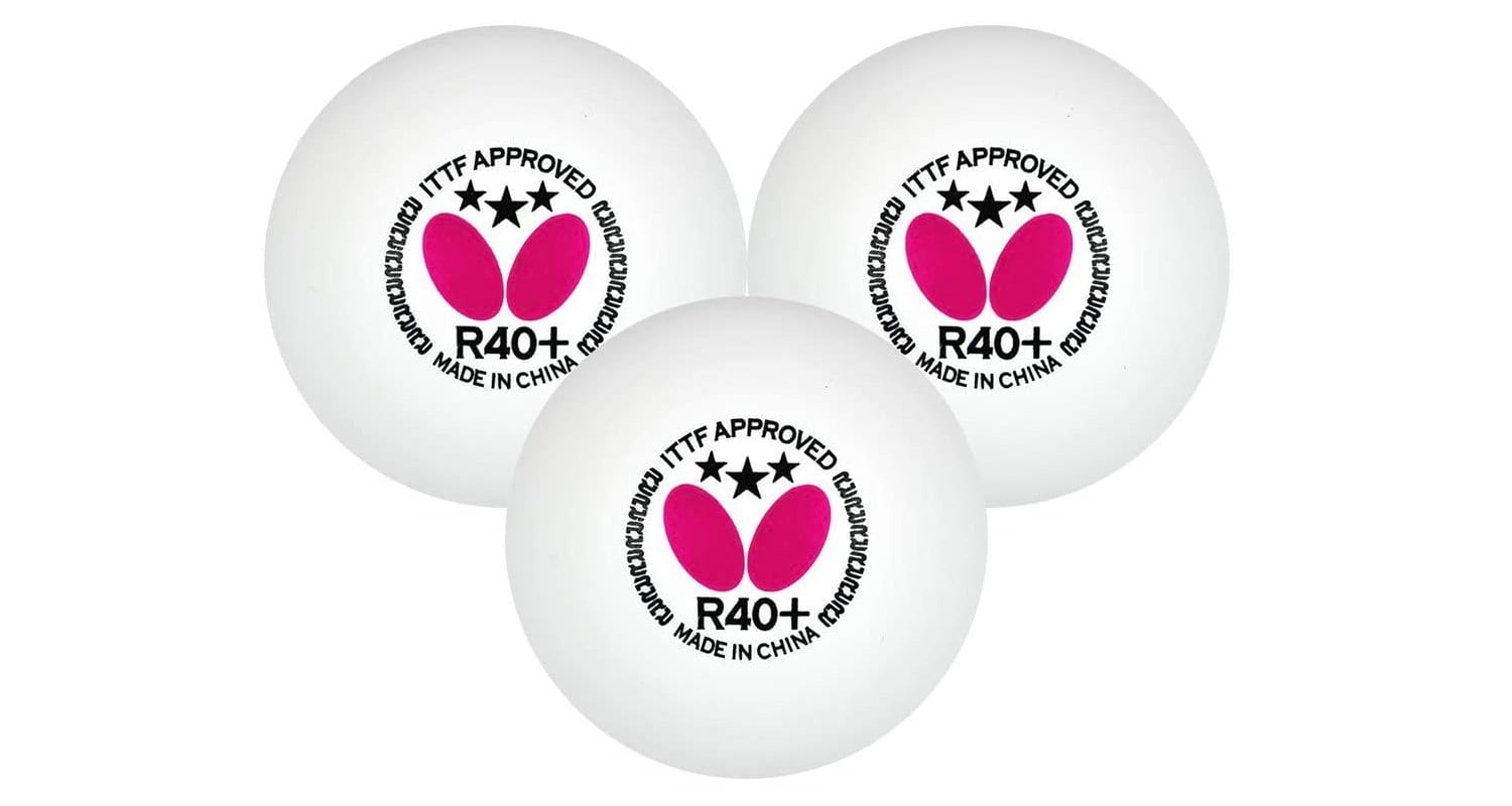 Butterfly 3 Star R40+ Table Tennis Balls Review - Ball Trio