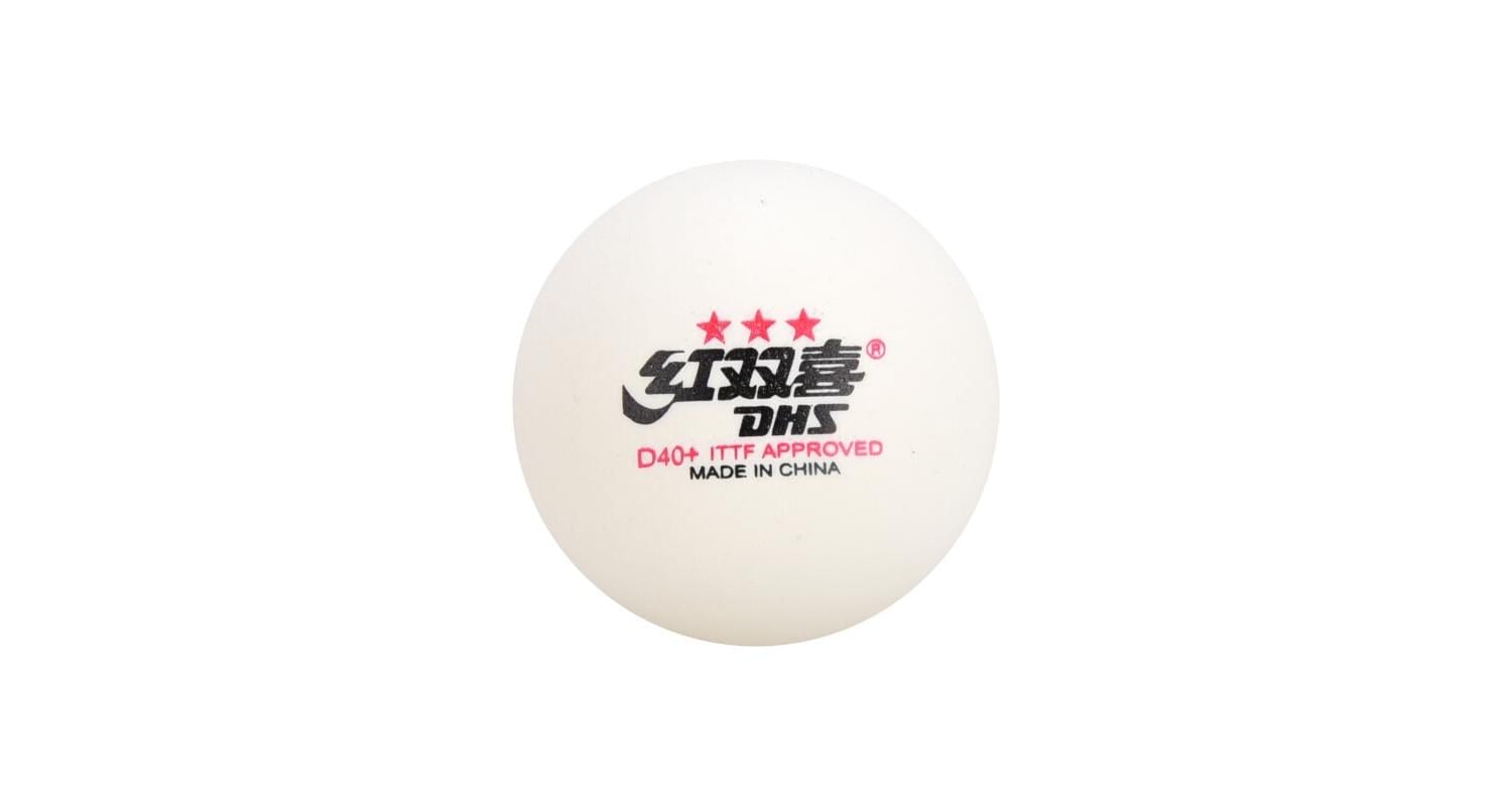 DHS 3-Star D40+ Table Tennis Balls Review - Single Ball