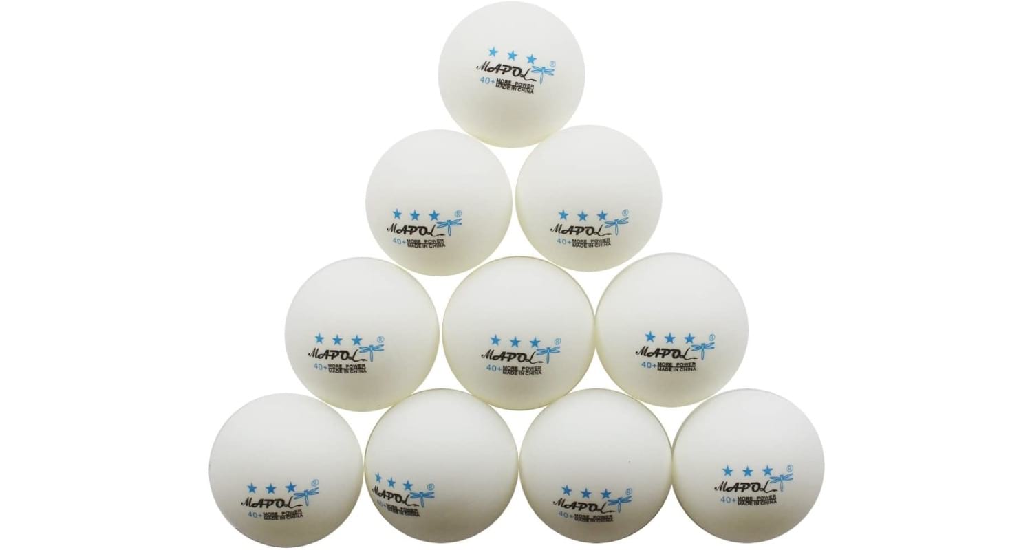 MAPOL 50 3-Star Premium Table Tennis Balls Review - Triangle