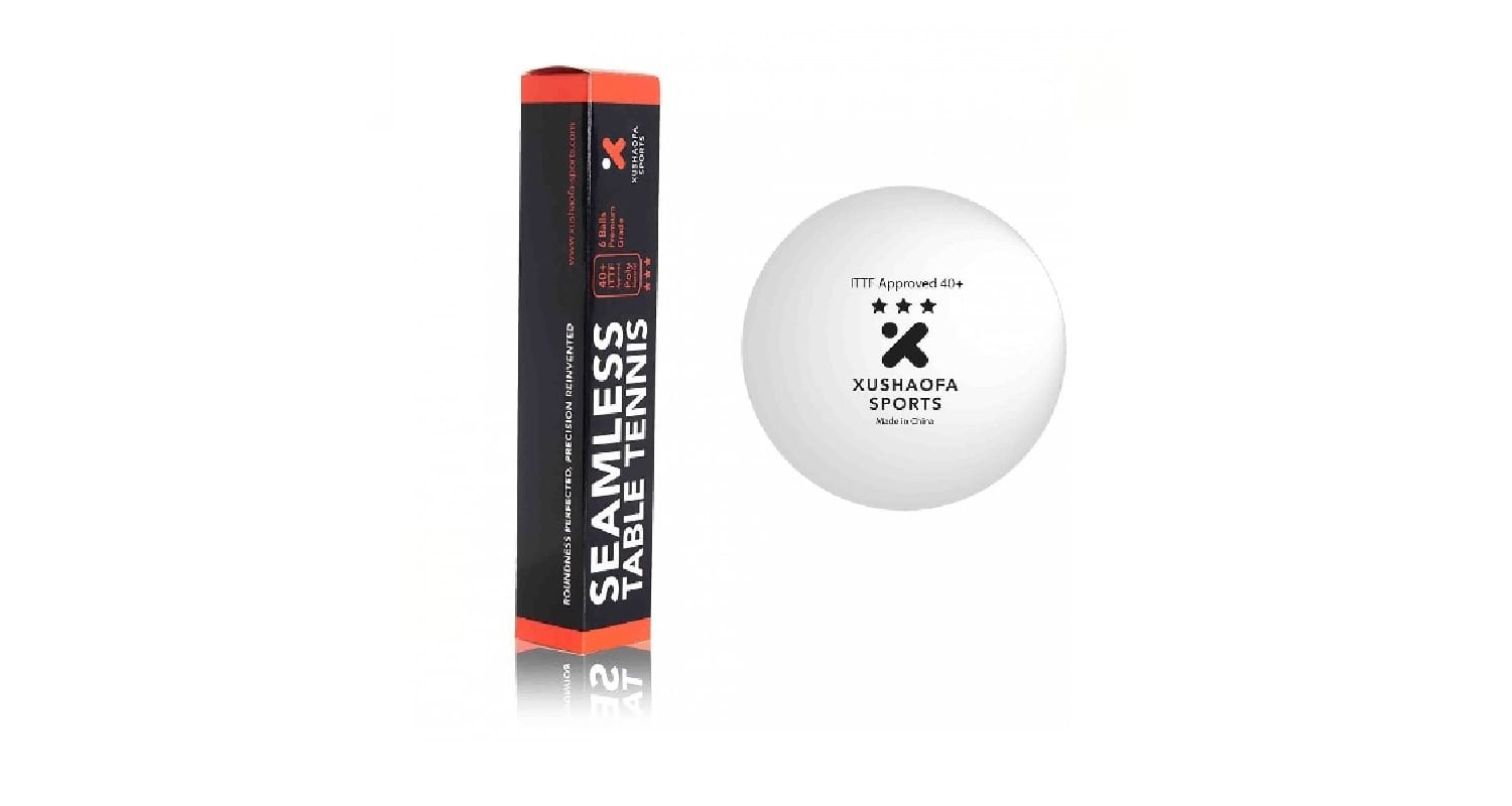XuShaoFa 40+ Table Tennis Balls Review - Ball and Pack