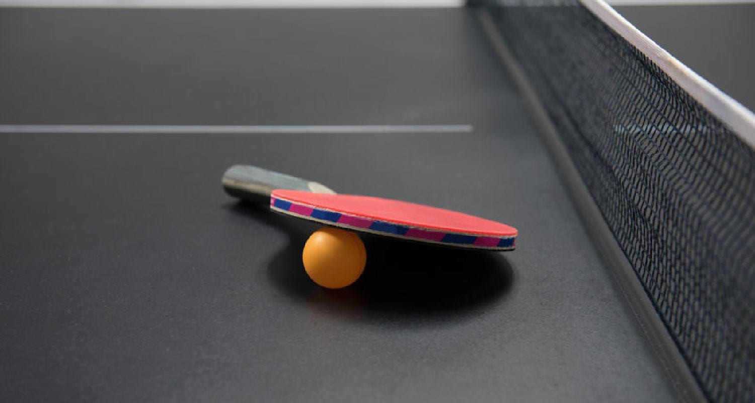 Rubber for ping pong paddle