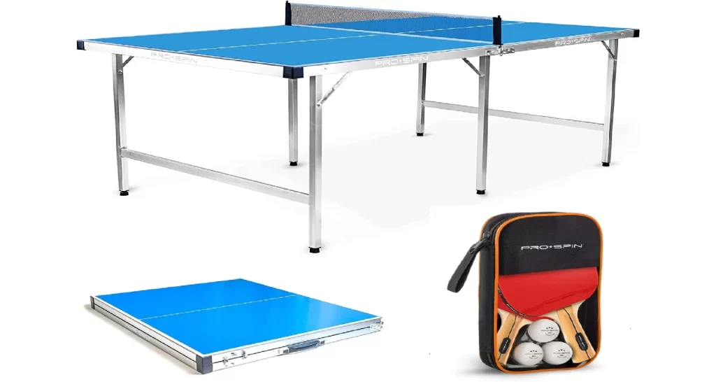the pro-spin table comes with everything you need - and folds up nicely.
