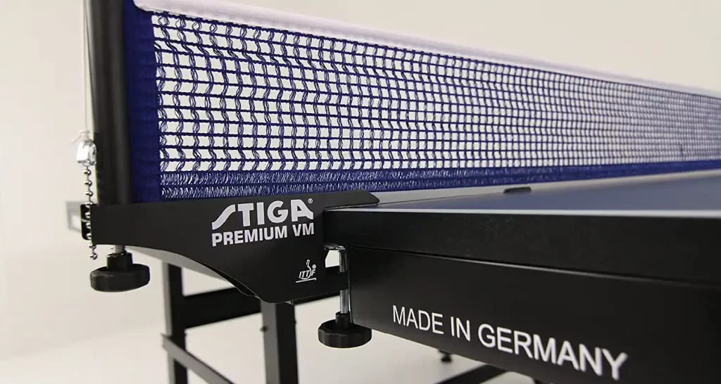 Stiga premium compact ping pong table - net is made in Germany